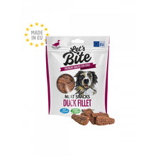 Brit Lets Bite Meat Snacks Duck Fillet Przekąski Mięsne Dla Psa 300 g