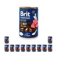 Pakiet Brit Premium By Nature Beef with Tripe Wołowina Flaczki Pasztet Dla Psa 12 x 400 g