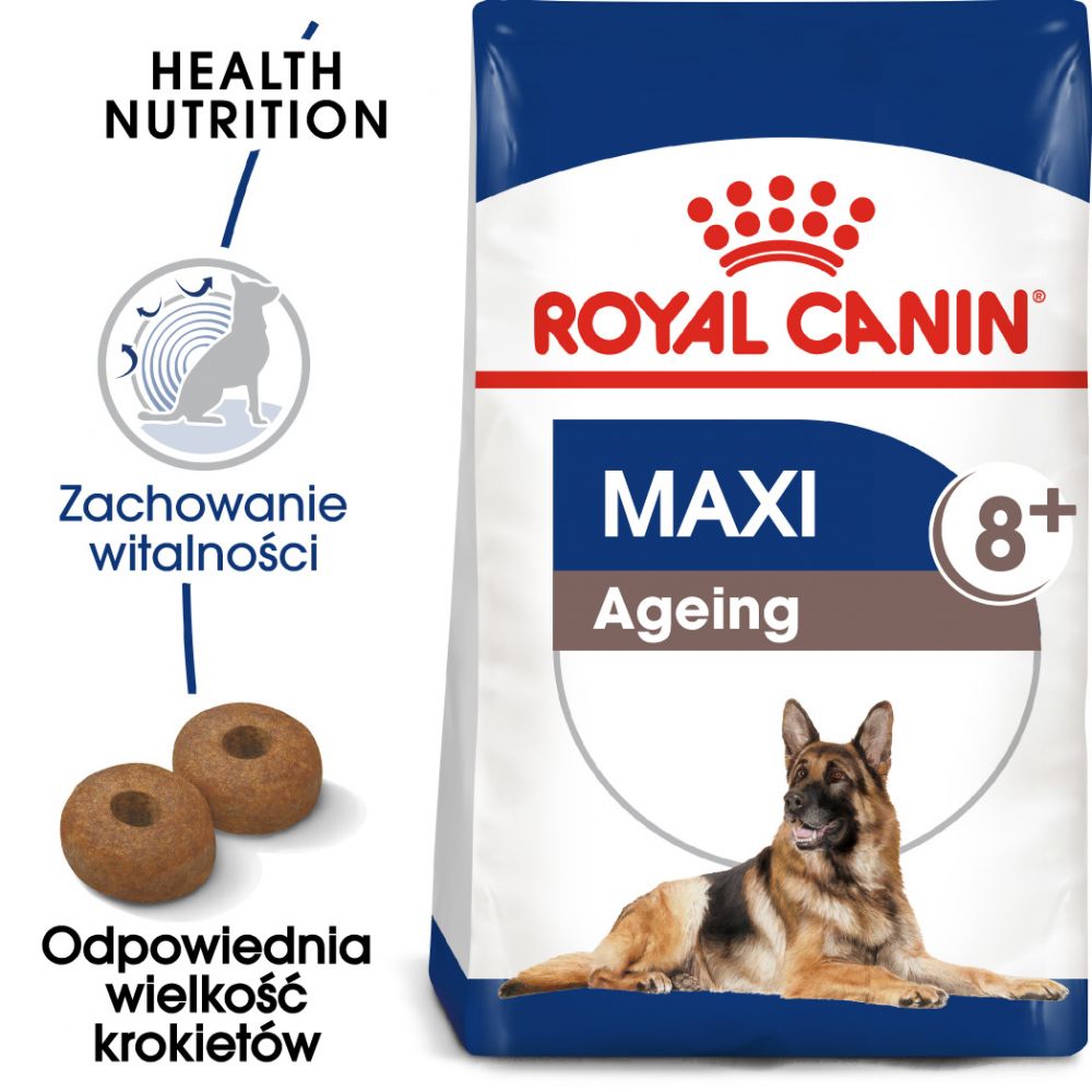 ROYAL CANIN SHN Maxi Ageing 8+ Karma Sucha Dla Psów Dojrzałych Po 8 Roku Życia Ras Dużych 15 kg