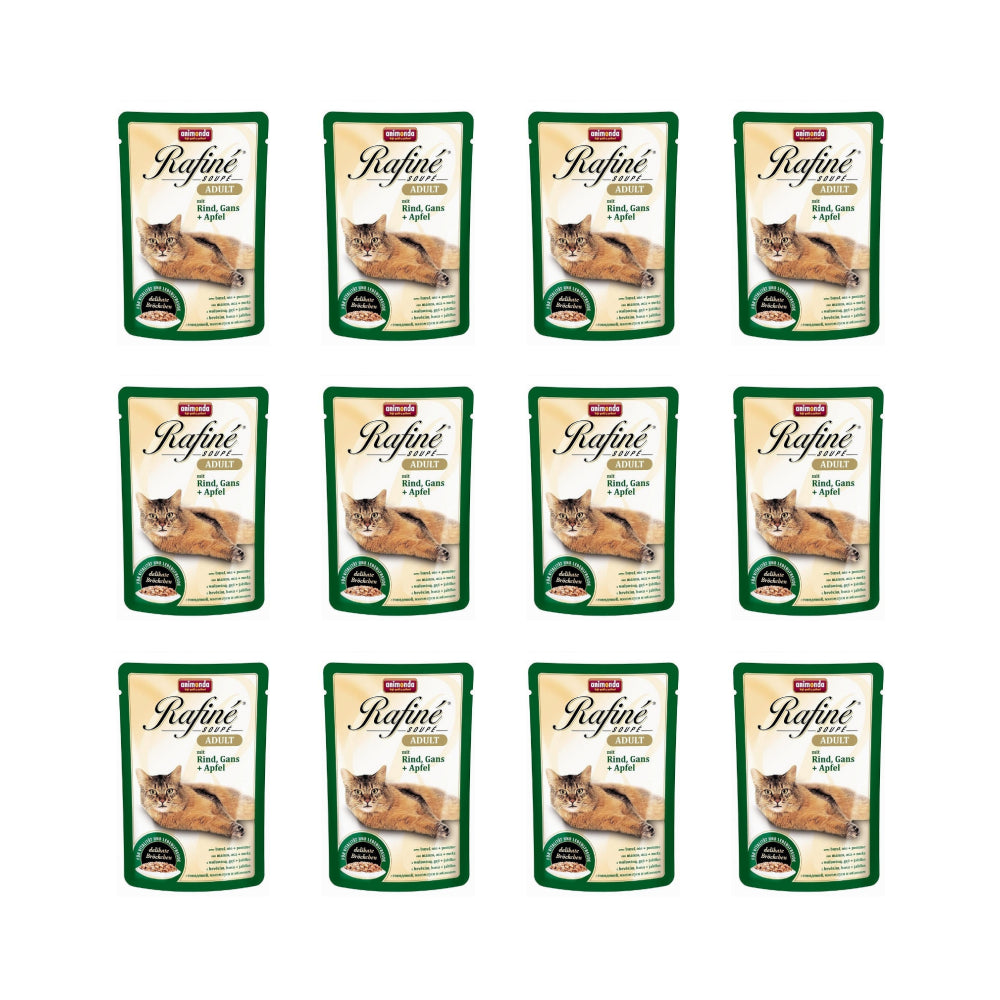 Pakiet Animonda Rafine Soupe Wołowina, Gęś, Jabłko 12 x 100 g