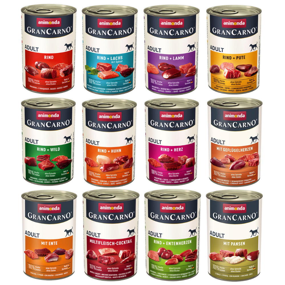 Pakiet Animonda Grancarno Adult Mix Smaków 12 x 400 g