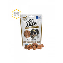 Brit Lets Bite Meat Snacks Chicken Squares Venison Przekąski Mięsna Dla Psa 80 g