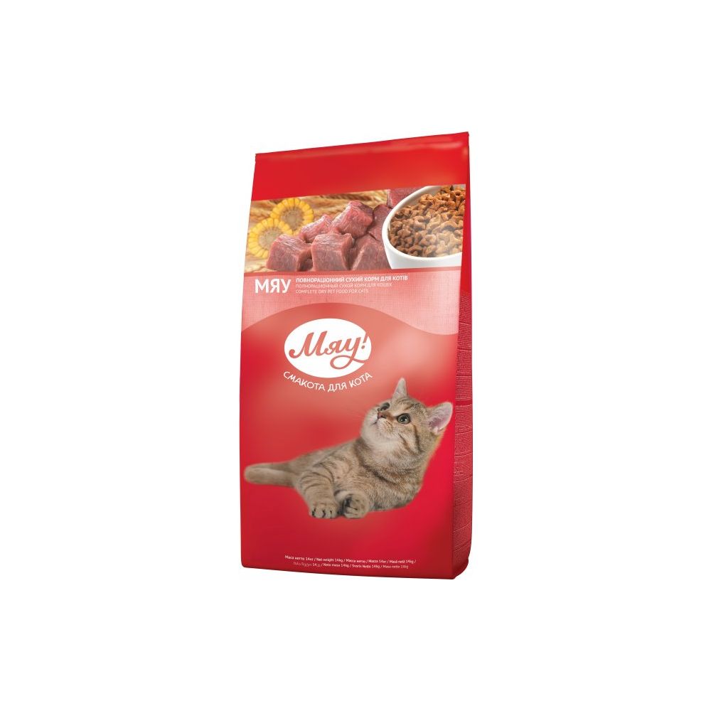 Miau! Sucha Karma Dla Dorosłych Kotów z Wątrobą 14 kg