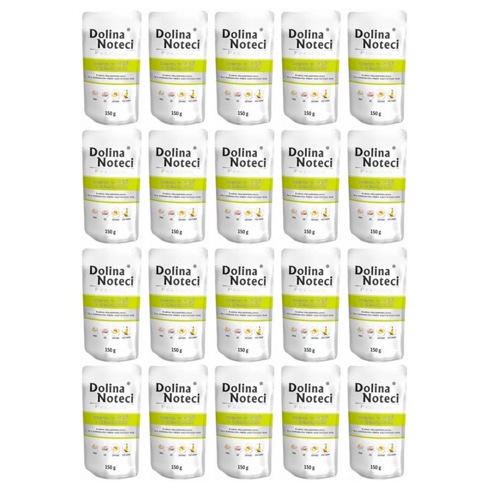 PAKIET FBA Dolina Noteci Premium Gęś z Ziemniakami 150 g X 20