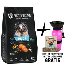 Pakiet Paka Zwierzaka Seventh Heaven Salmon&Baltic Fish Sucha Karma Dla Dorosłych Psów Łosoś Z Rybami Bałtyckimi 9 kg + Butelka Turystyczna i Baton Dorsz 100% GRATIS!