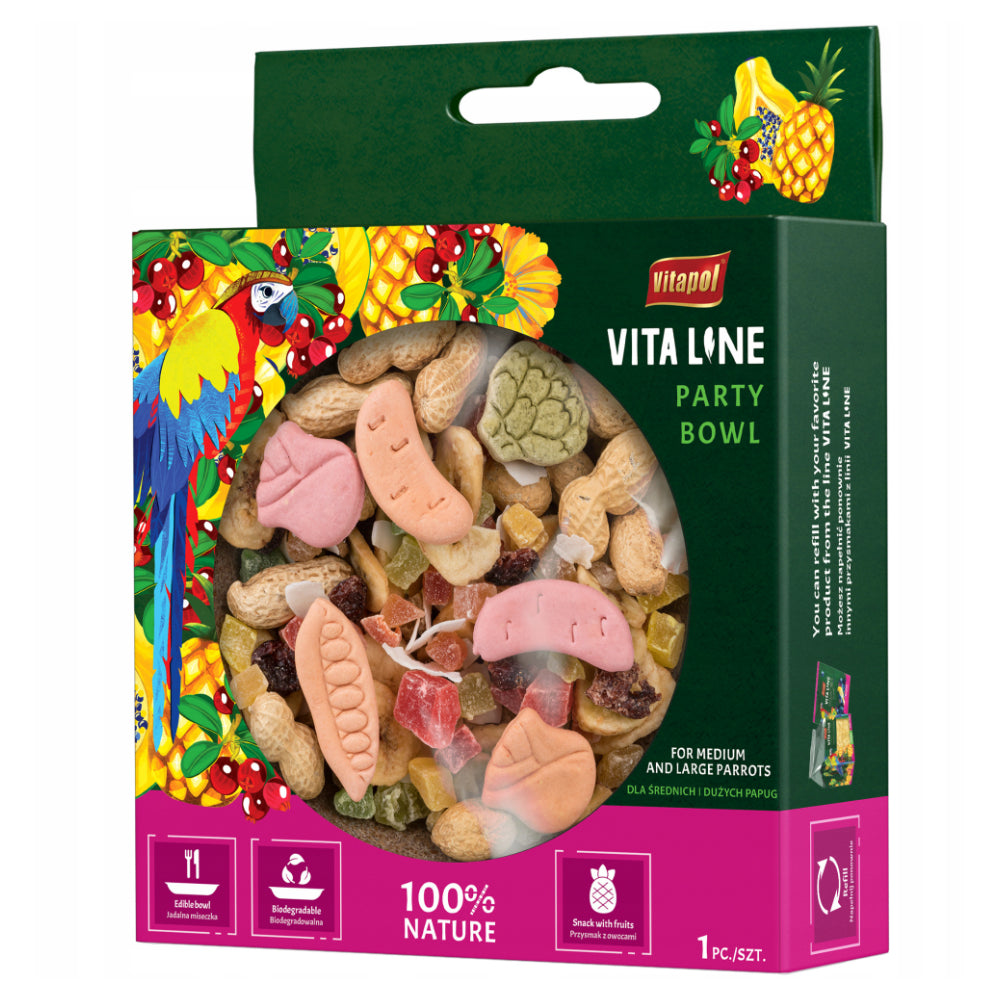 Vitapol Vitaline Party Bowl Przysmak Dla Dużych i Średnich Papug