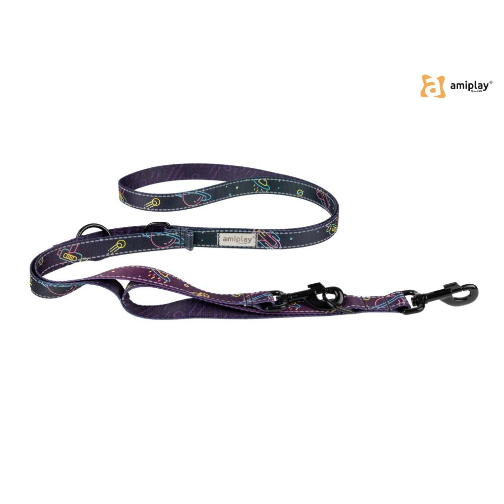 Amiplay Smycz Regulowana 7w1 BeSpace Rozmiar L Neon