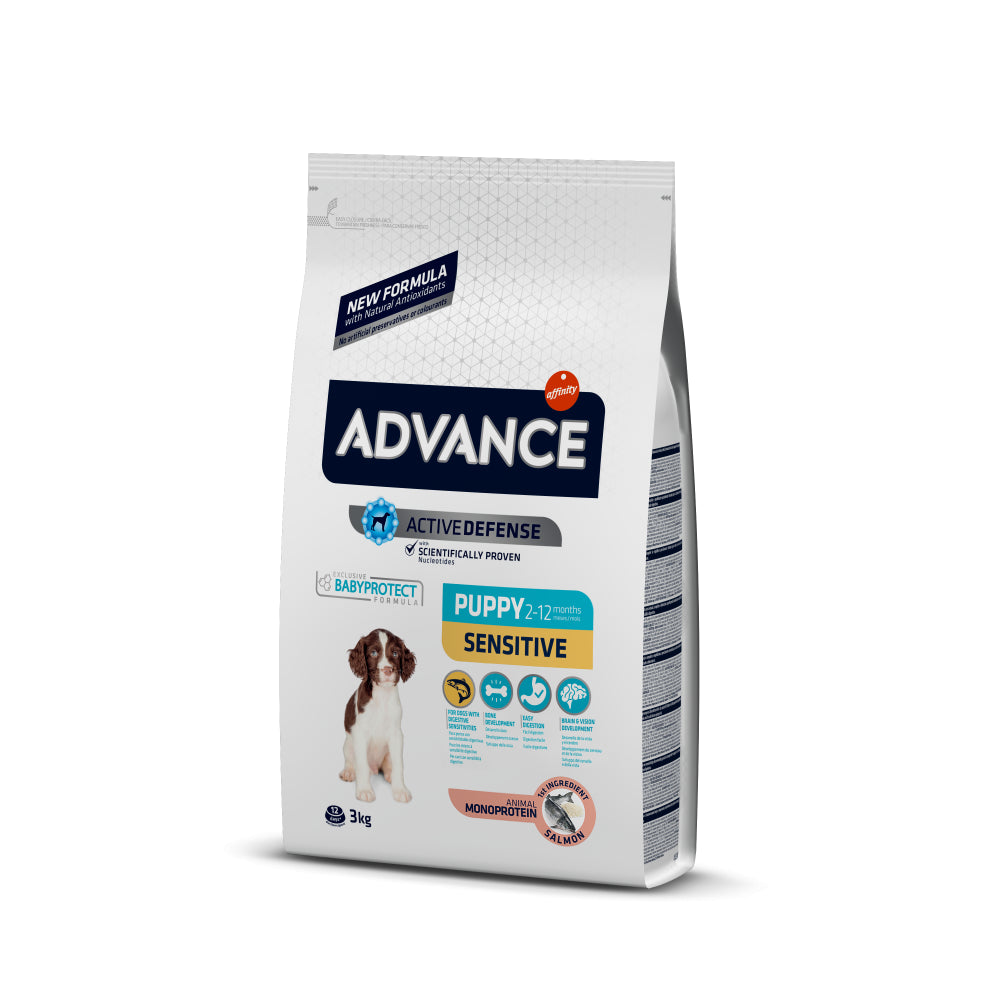 Advance Puppy Sensitive Sucha Karma Dla Szczeniąt Z Nadwrażliwościami Pokarmowymi 3 kg