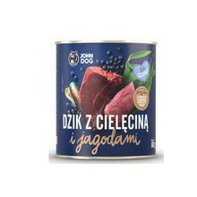 John Dog Berry Mokra Karma Dla Szczeniąt Wszystkich Ras Dzik i Cielęcina z Jagodami 800 g