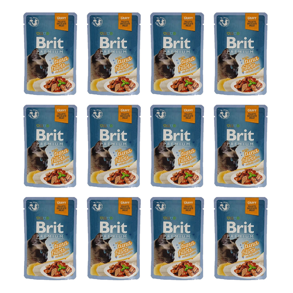 Pakiet Brit Premium Tuna Fillets Tuńczyk Mokra Karma Dla Kota 12 x 85 g