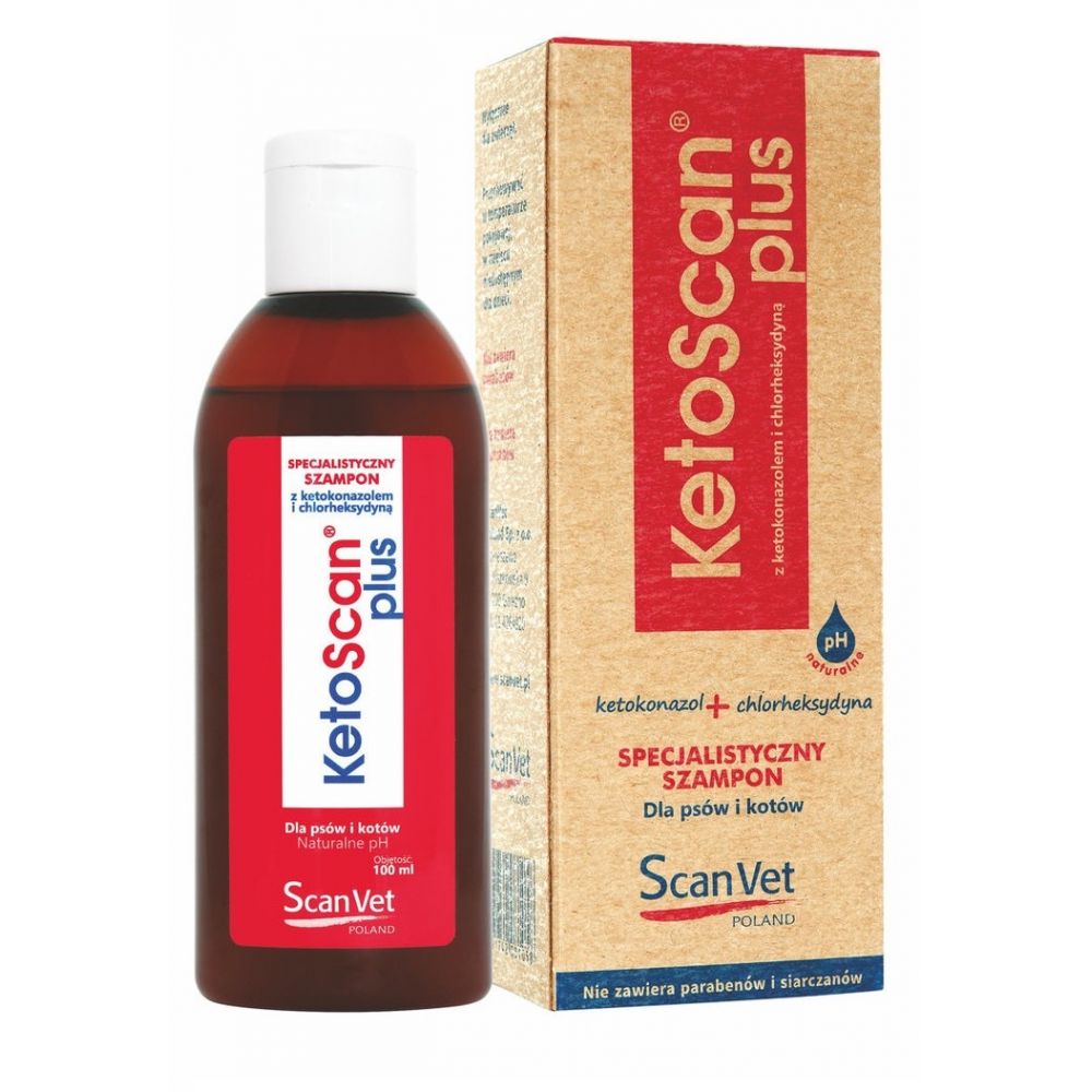 Scanvet Ketoscan Plus Dla Psów I Kotów Do Pielęgnacji Skóry 100 ml