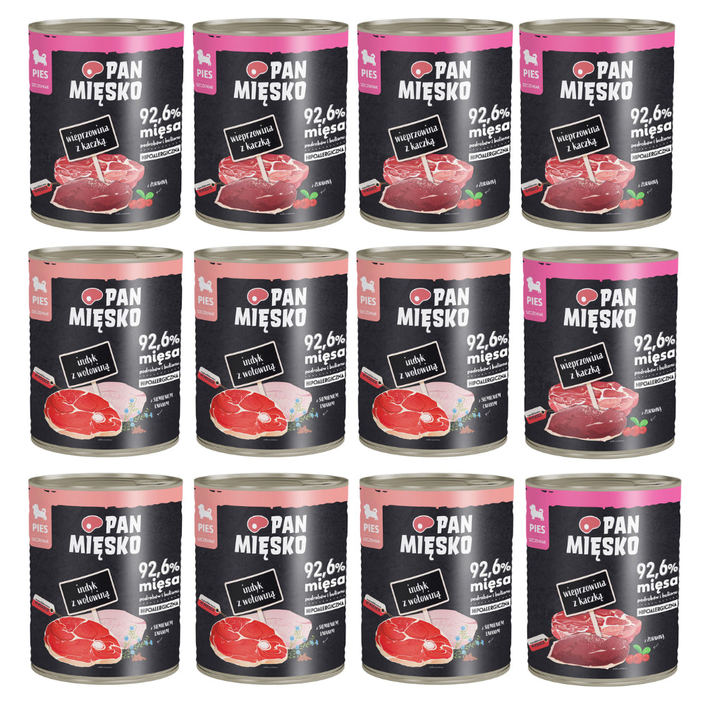 Pakiet Pan Mięsko Mokra Karma Dla Szczeniąt Mix Smaków 12 x 800 g
