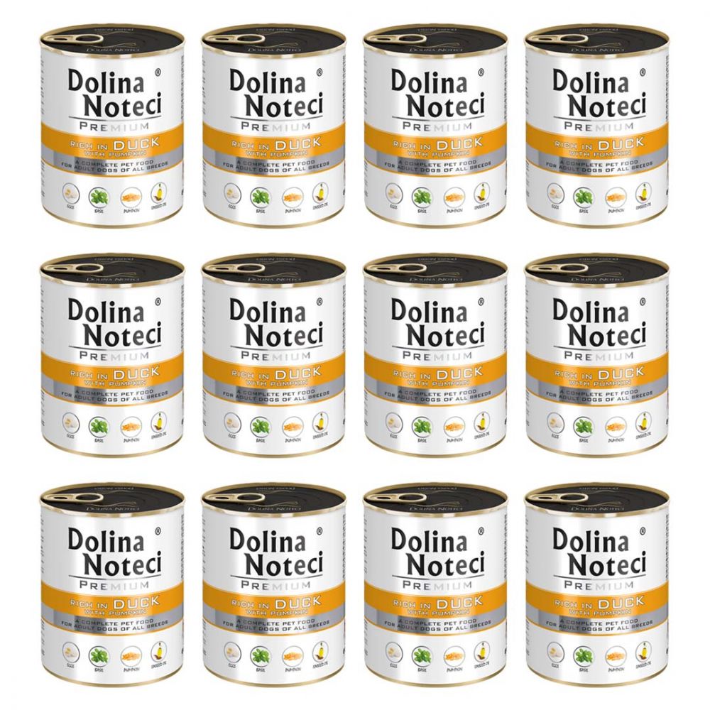 Pakiet Dolina Noteci Premium Bogata w Kaczkę z Dynią 12 x 800 g