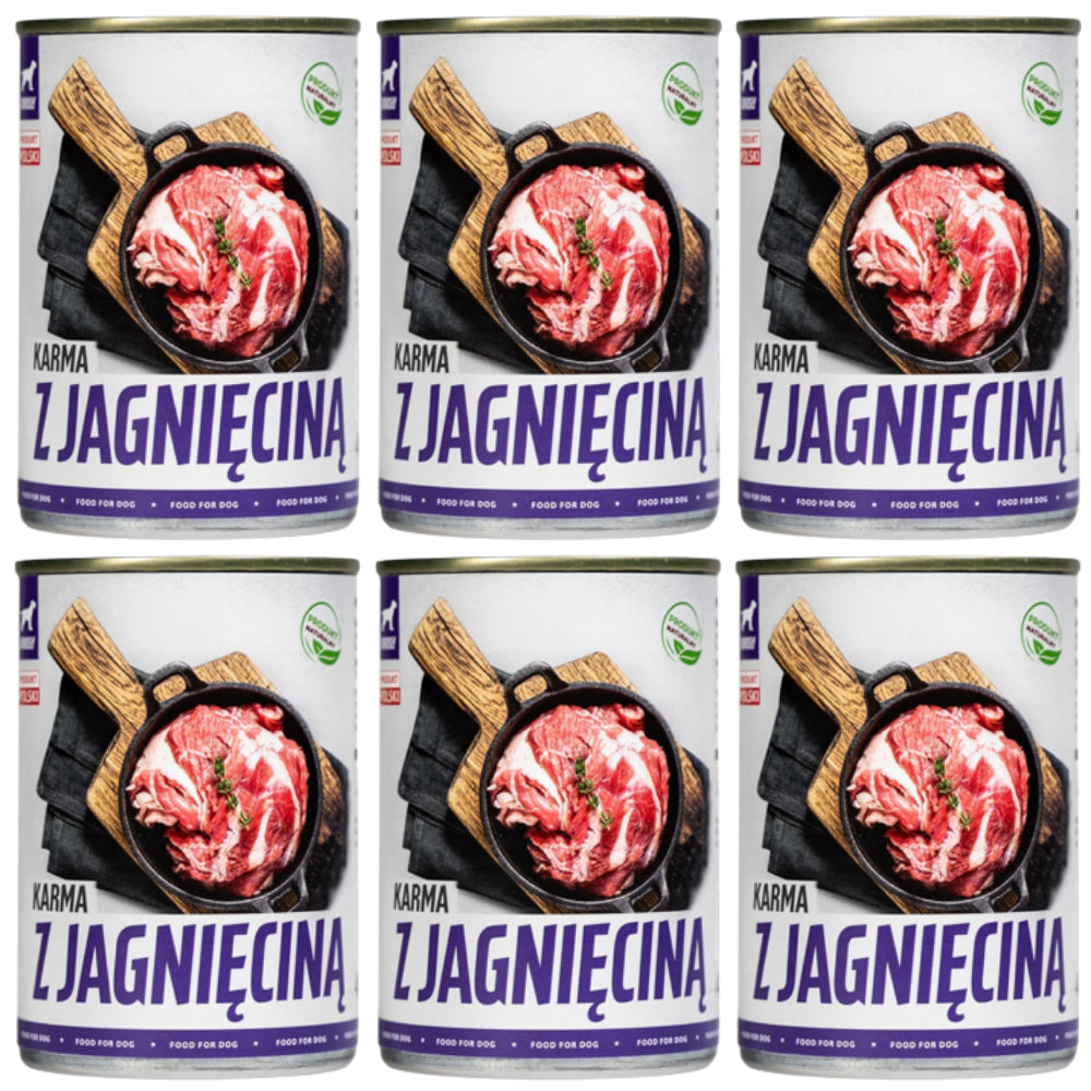 Pakiet Bult Tuf Tuf Mokra Karma Dla Psa Mielonka Z Jagnięciną 6 x 800 g