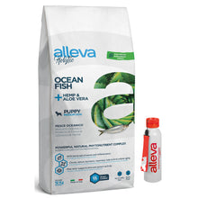 Pakiet Alleva Holistic Monoproteinowa Sucha Karma Dla Szczeniąt Średnich Ras Oraz Suk Karmiących I W Ciąży Z Rybami Oceanicznymi Oraz Z Dodatkiem Konopi Włóknistej I Aloesu 12 kg + Bidon GRATIS!