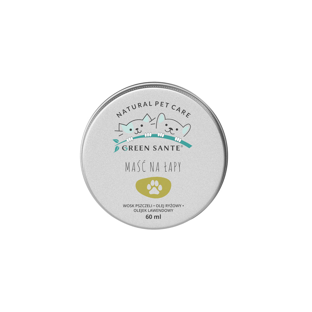 GREEN SANTE Naturalna maść pielęgnacyjno-ochronna na łapy psów i kotów 60ml