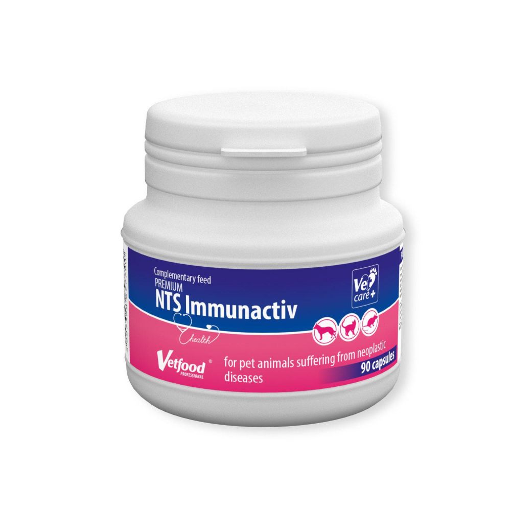 Vetfood Premium NTS Diet Immunactiv Produkt Dla Zwierząt Po Chorobie Nowotworowej 90 tabletek