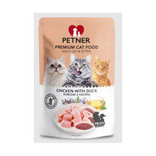 Petner Premium Mokra Karma Dla Dorosłych Kotów i Kociąt z Kurczakiem i Kaczką 85 g