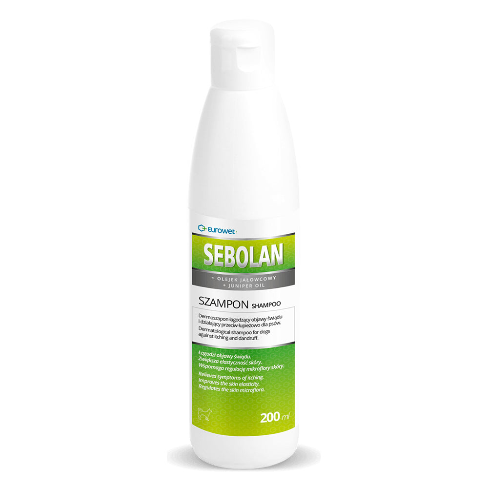 Sebolan Dermatologiczny Szampon Przeciw Świądowi  I Łupieżowi Dla Psów 200 ml