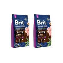 Pakiet Brit Premium By Nature Chicken Kurczak Adult Karma Dla Dorosłych Psów Małych Ras S 2 x 8 kg