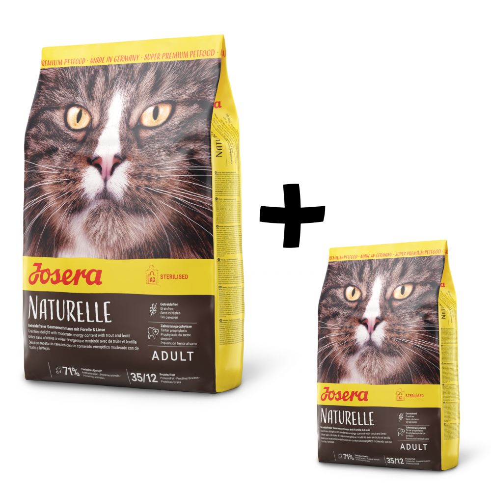 Pakiet Josera Naturelle Sterilised Bezzbożowa Karma Dla Kota 2 kg + 400 g