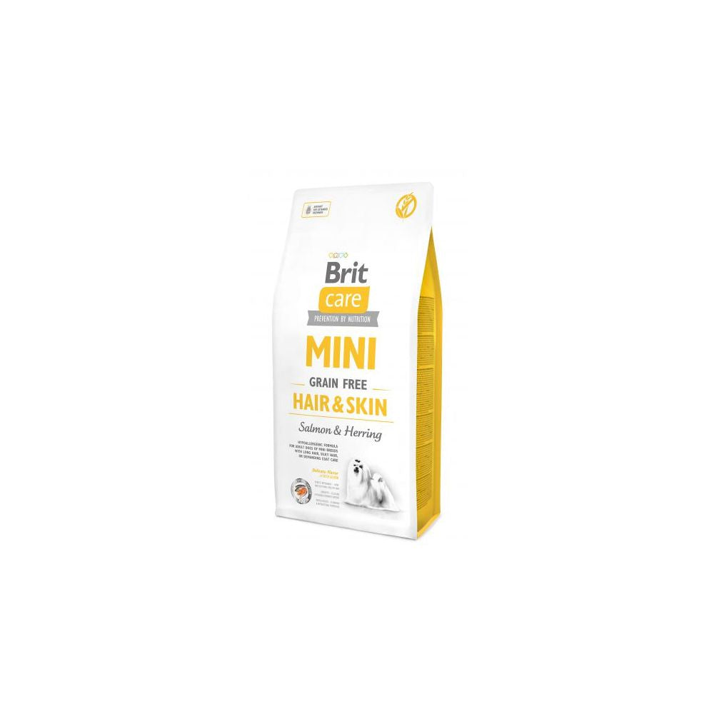 Brit Care Mini Grain-Free Bezzbożowa Hair & Skin Sierść Skóra Karma Dla Psa 2 kg
