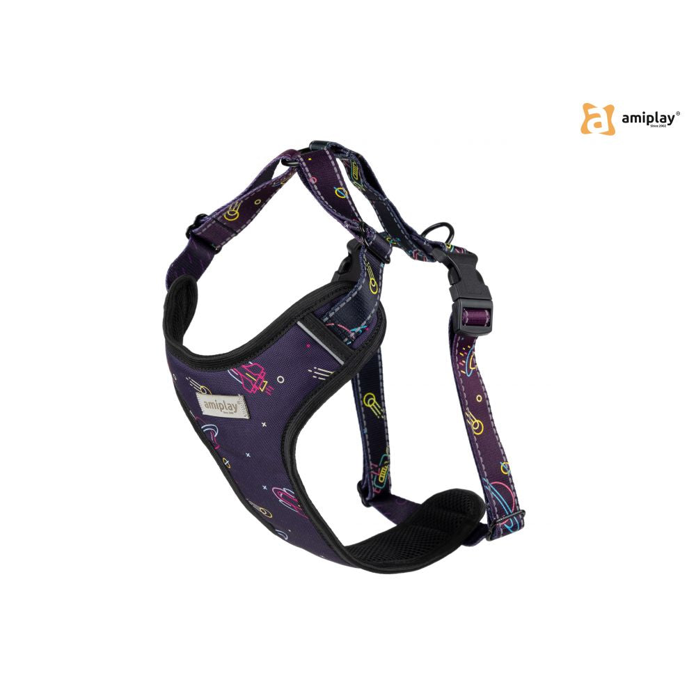 Amiplay Szelki Regulowane BeSpace Discovery Rozmiar S Neon
