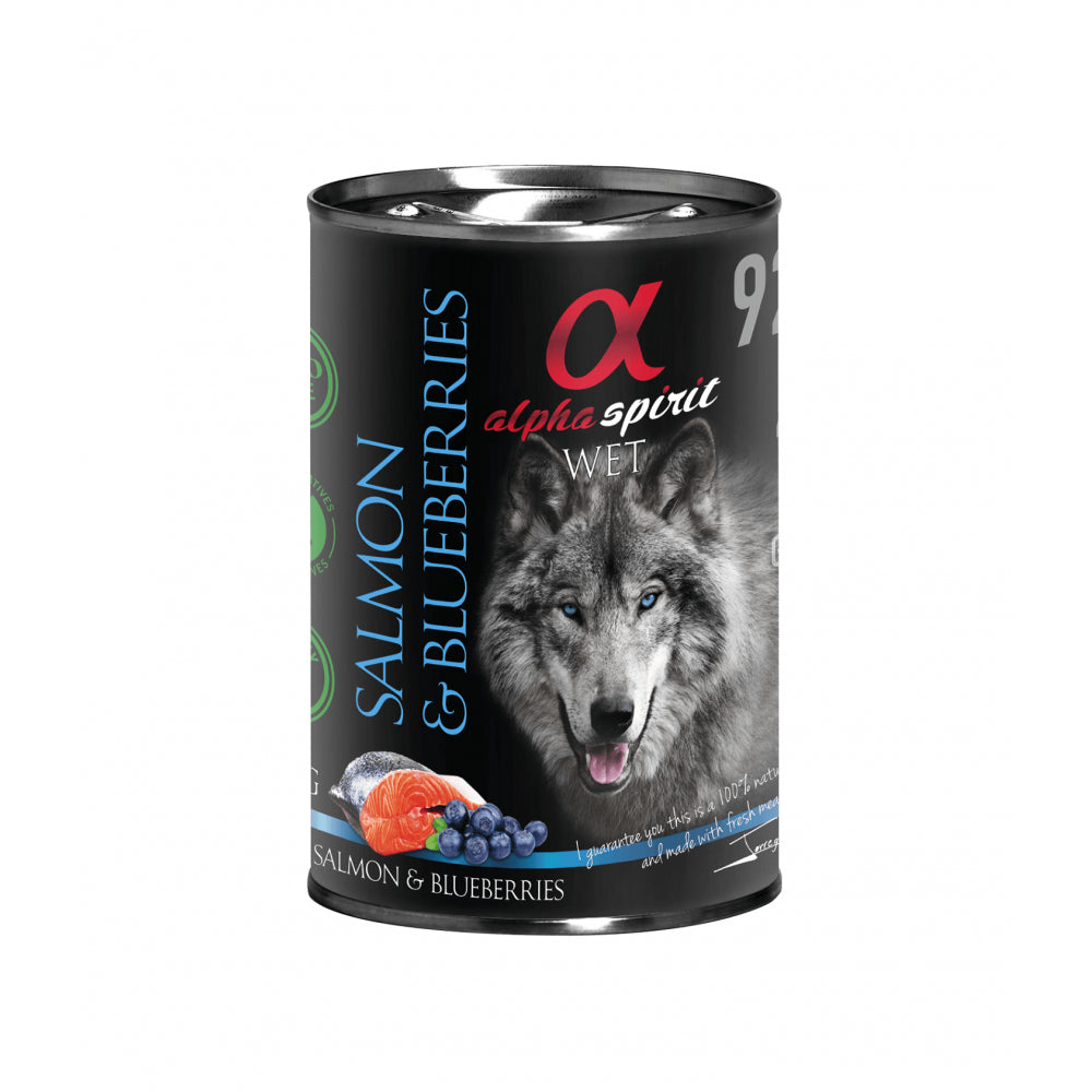 Alpha Spirit Mokra Karma Dla Psa Łosoś z Jagodami 400 g