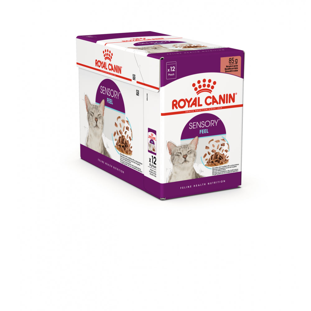Pakiet Royal Canin Sensory Feel Karma Mokra Kawałki w Sosie Dla Kotów Dorosłych Pobudzająca Percepcje Tekstur 12 x 85 g