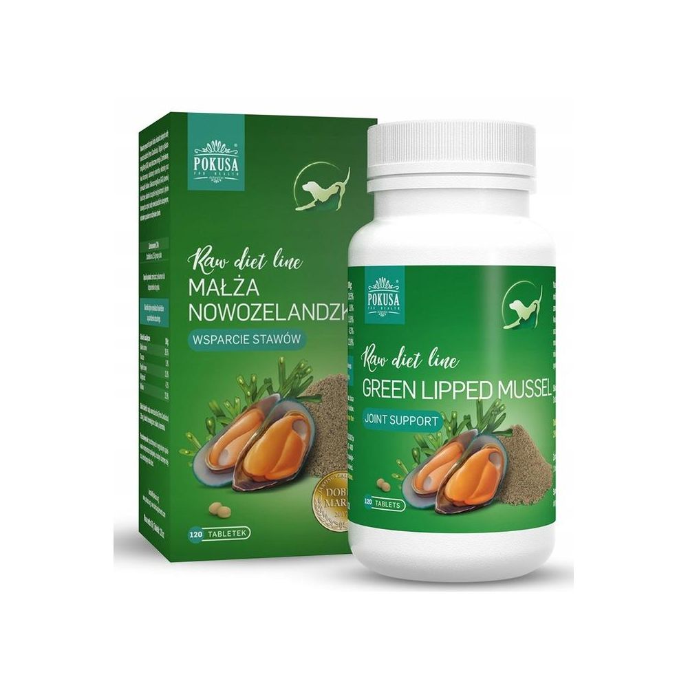 POKUSA RawDietLine mączka z małży 120tabletek