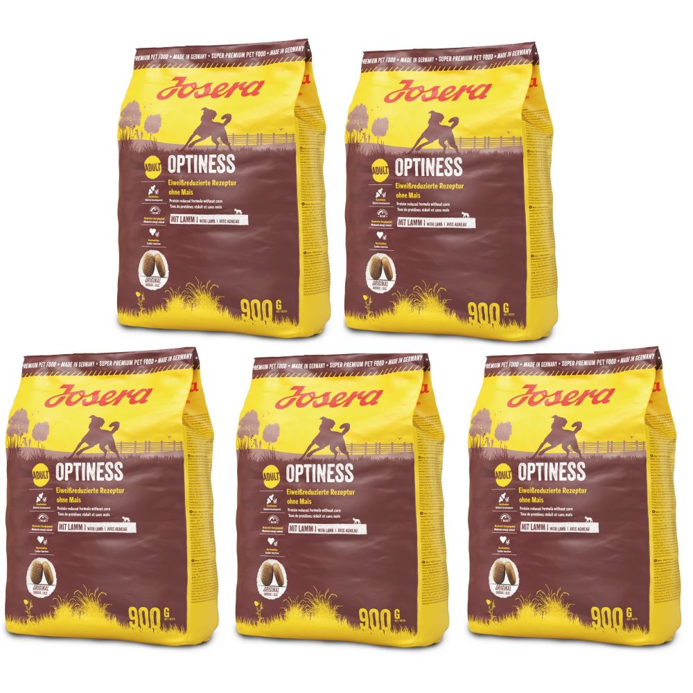 Pakiet Josera Optiness Średnie i Duże Rasy Jagnięcina 5 x 900 g