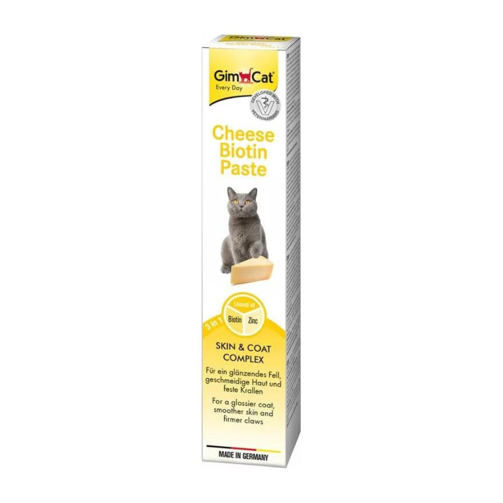 GIMCAT Cheese Biotin Paste 50g pasta serowa z biotyną na skórę, sierść i pazury