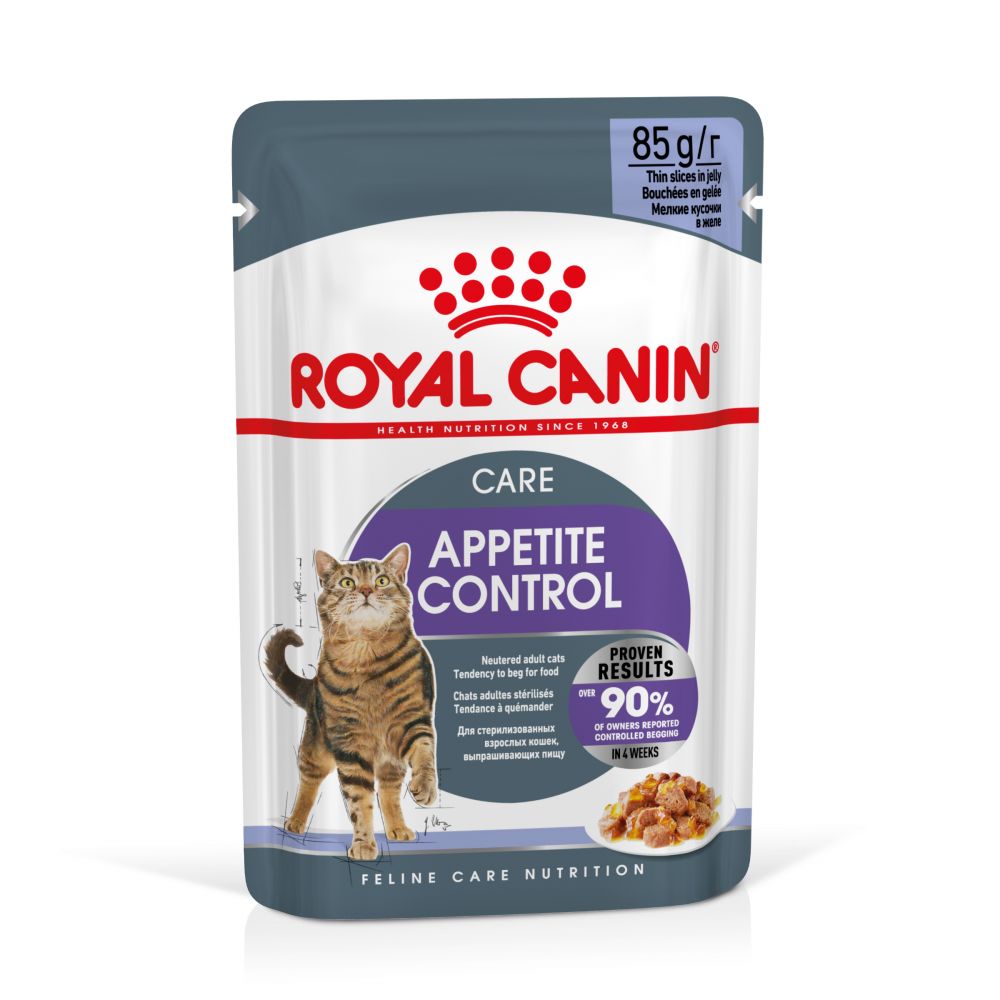 ROYAL CANIN Appetite Control Karma Mokra W Galarecie Dla Kotów Dorosłych Sterylizowanych Domagających Się Jedzenia 85 g