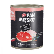 Pan Mięsko Indyk z wołowiną (szczeniak) 800g karma mokra dla szczeniąt