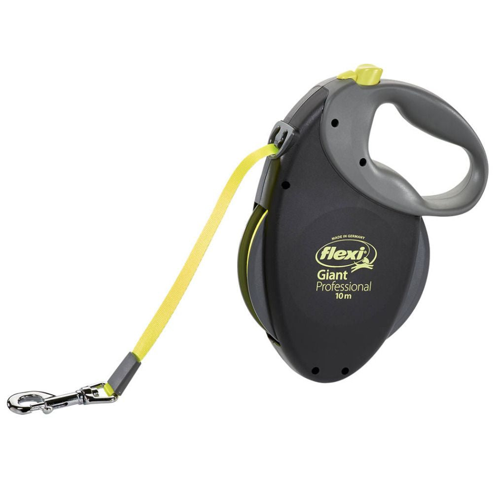 Flexi Smycz New Giant Neon Professional Na Taśmie 10 Metrów do 50 kg Rozmiar L