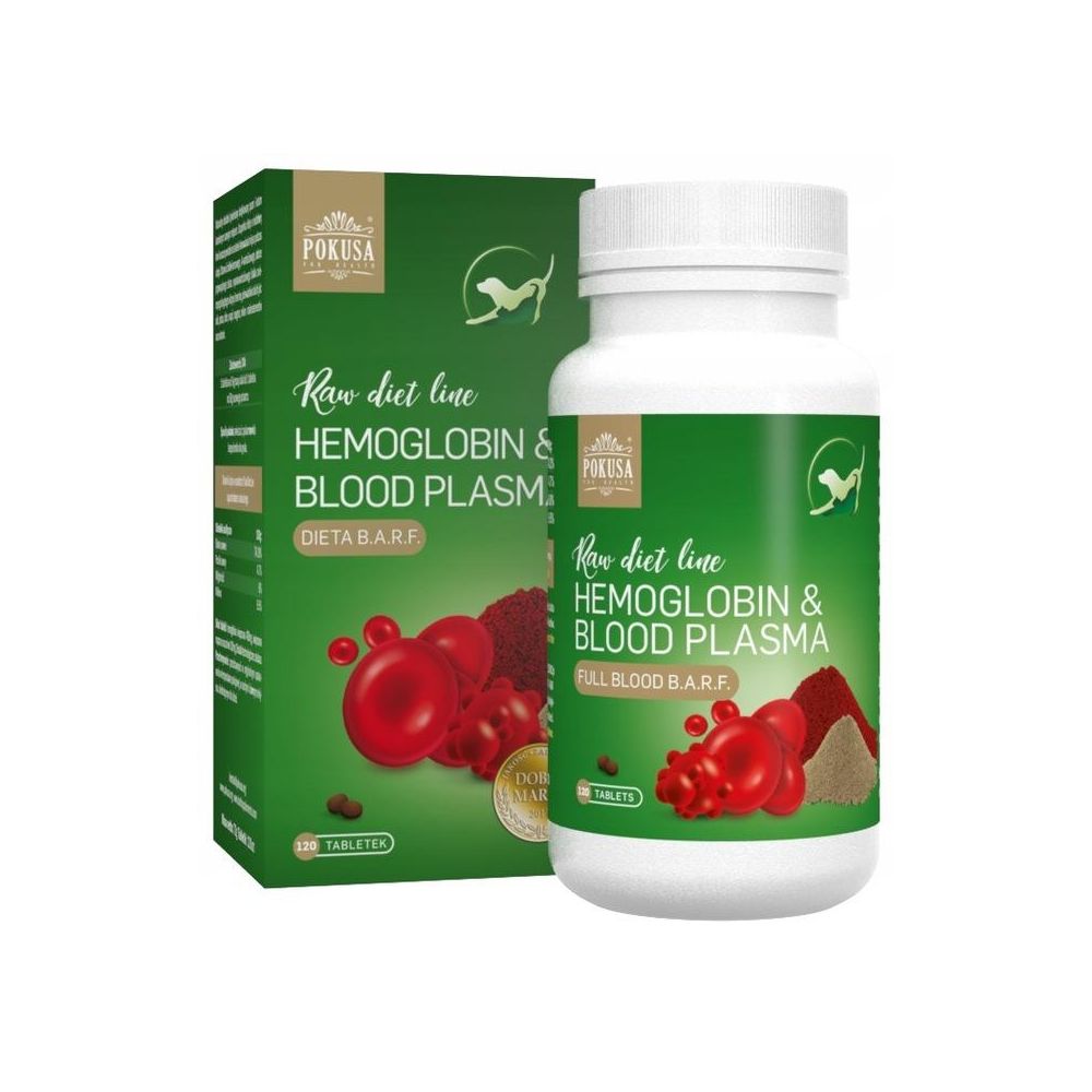 POKUSA RawDietLine Hemoglobina i Osocze 120 tabletek