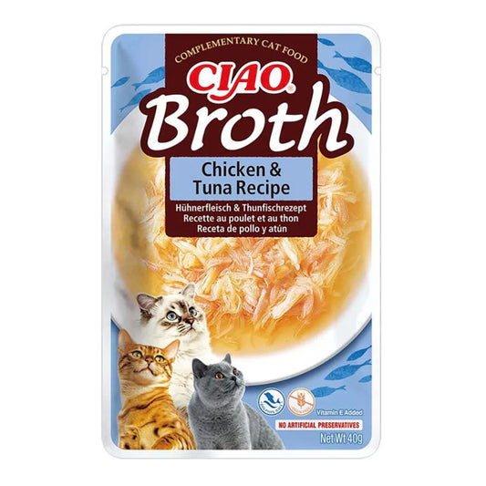 INABA CAT CIAO BROTH CHICKEN & TUNA 40g