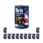 Pakiet Brit Premium By Nature Turkey with Liver Indyk Wątróbka Mokra Karma dla Szczeniąt 12 x 400 g