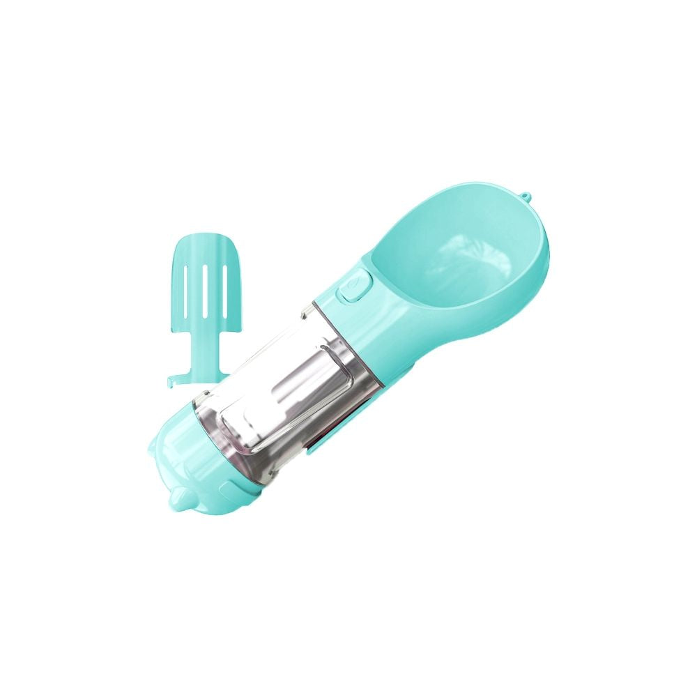 Delfin Butelka Dla Psa Prima z Łopatką i Miejscem Na Woreczki Turkusowa 250 ml