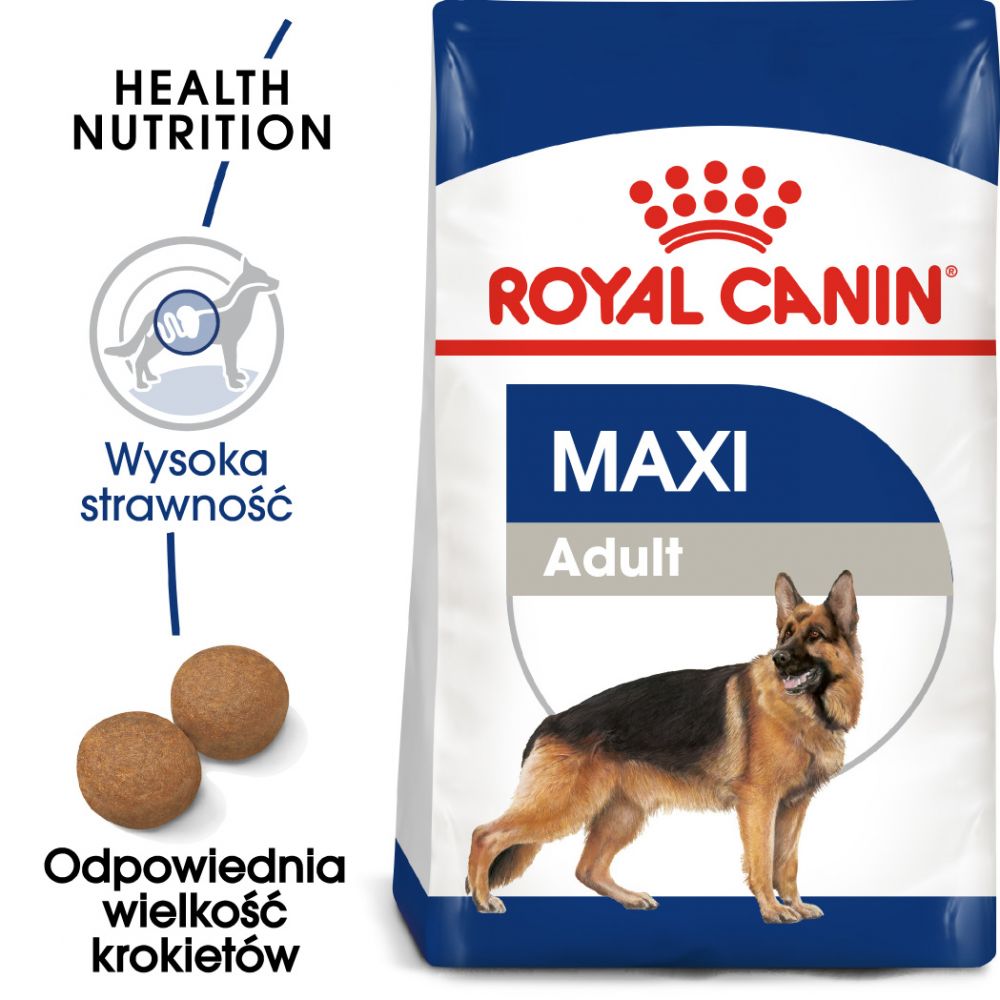 ROYAL CANIN Maxi Adult 15kg karma sucha dla psów dorosłych, do 5 roku życia, ras dużych