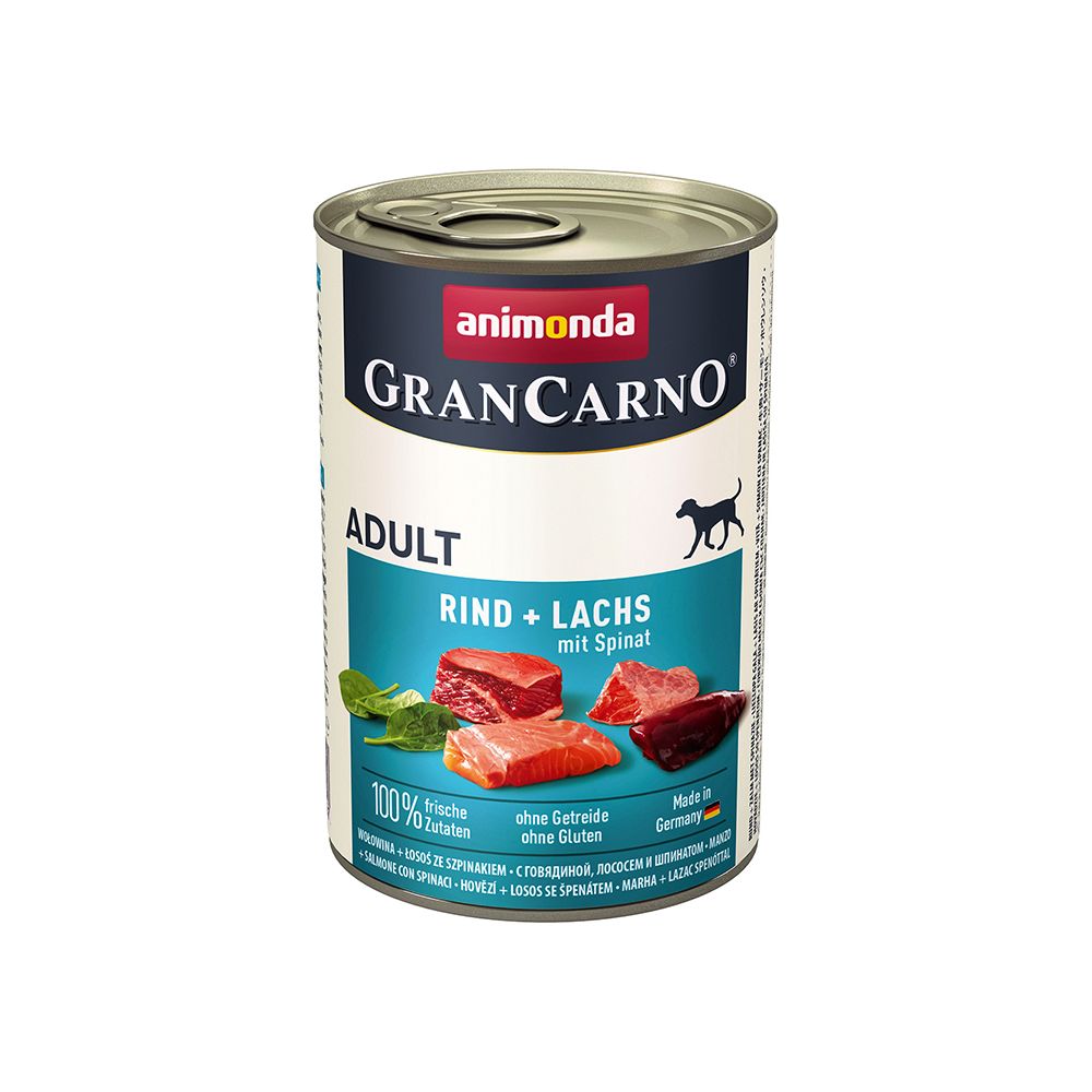 Animonda GranCarno Wołowina, Łosoś, Szpinak 400 g