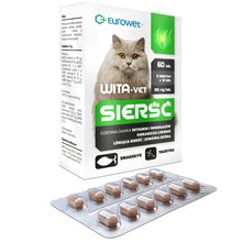 Eurowet Wita-Vet Tabletki Dla Kotów Na Sierść 60 Tabletek