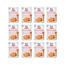 Pakiet Brit Care Cat Fillets In Gravy Tender Turkey & Savory Salmon Fileciki Z Indyka I Łososia W Sosie 12 x 85 g