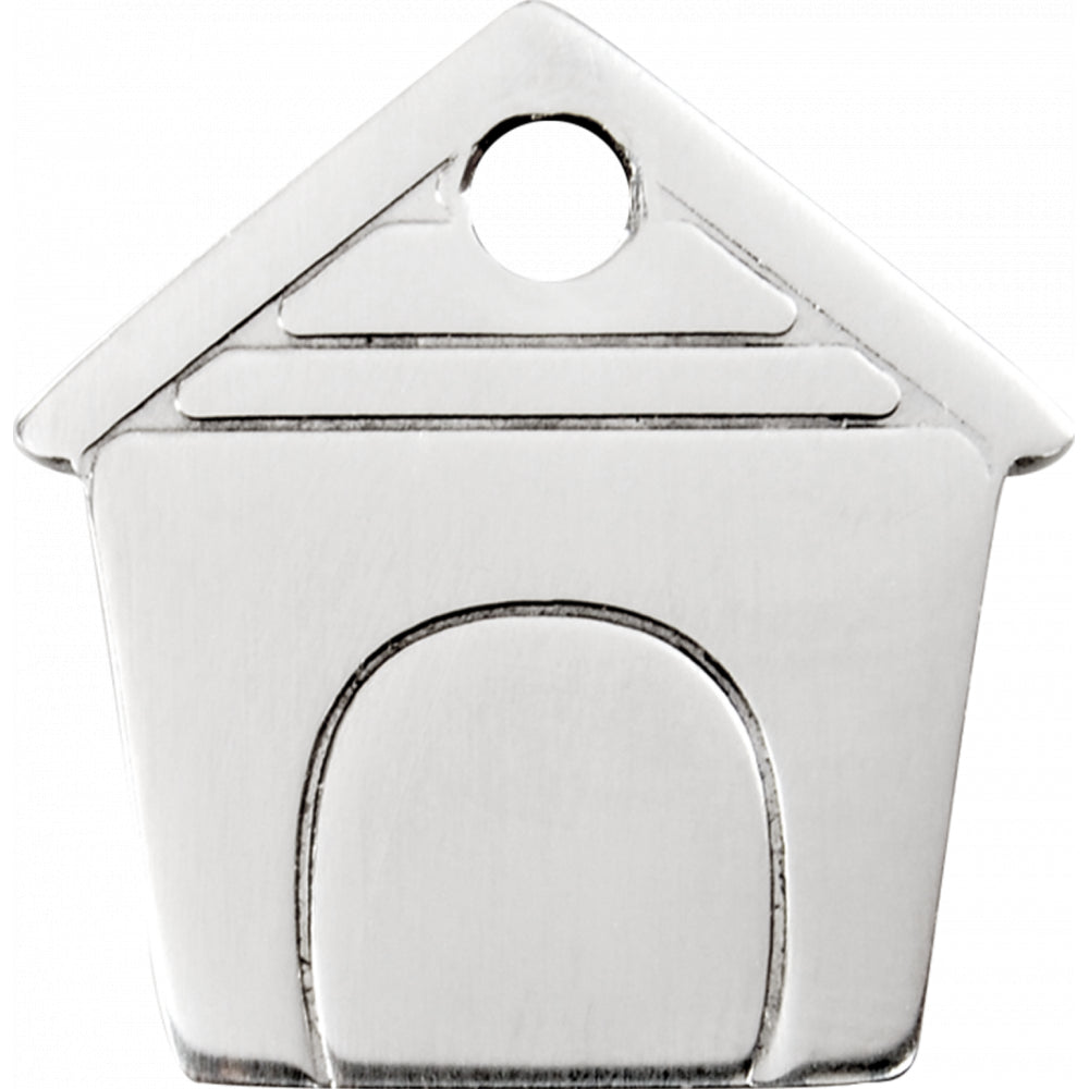 RedDingo Personalizowana Zawieszka Dla Pupila z Grawerem Srebrny Domek