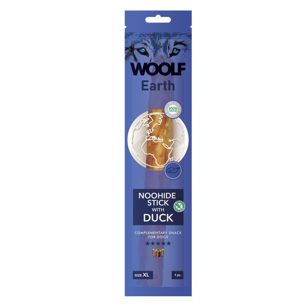 Woolf Earth Noohide Stick Duck Przysmak Dla Psa Kaczka Rozmiar XL  85 g