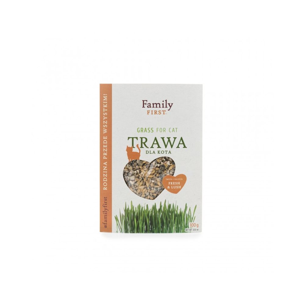 Family First Trawa Dla Kota w Pojemniku 100 g