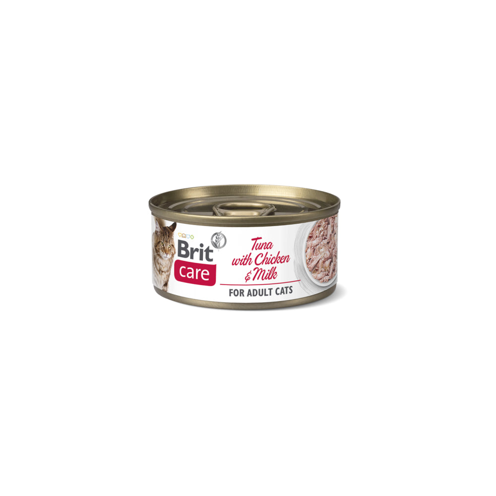 Brit Care Cat Tuna with Chicken & Milk Tuńczyk Kurczak Mleko Mokra Karma Dla Kota 70 g