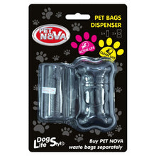 Pet Nova Dog Life Style Dyspenser Czarny na Worki Oraz Jedna Rolka 20 Sztuk