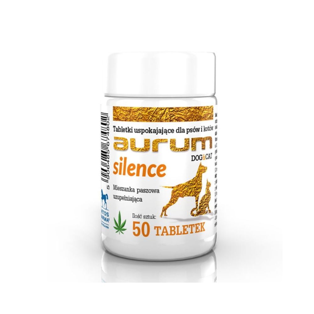 Aurum Silence 50 tabletek uspokajających dla psów i kotów