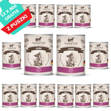 Natural Trail Jagnięcina Bezzbożowa Karma Dla Psa 12 x 800 g + 2 gratis
